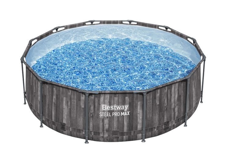 Bestway, basen ogrodowy stelażowy, zestaw 10w1, 366-100 cm