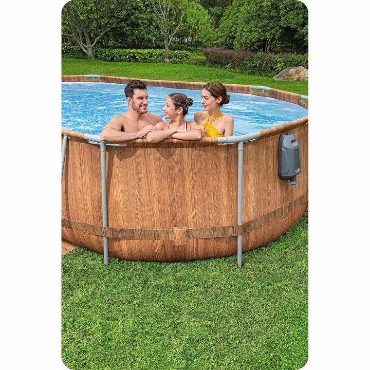 Bestway, basen ogrodowy, stelażowy, zestaw 13w1, 610-366-122 cm