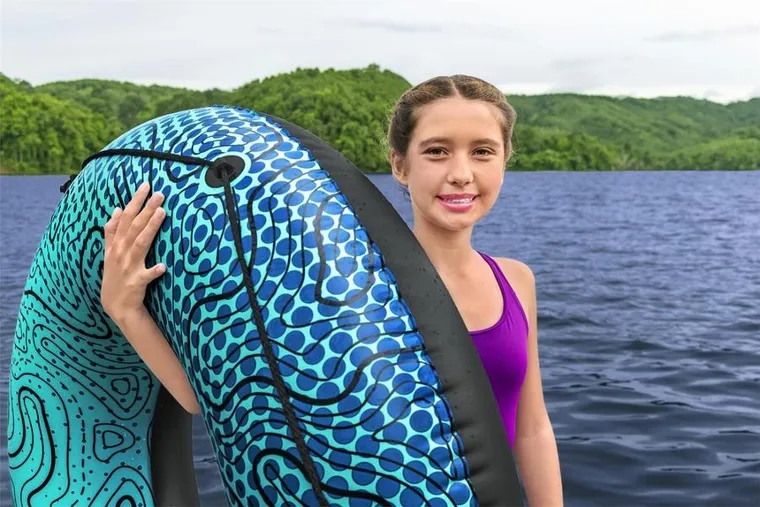 Bestway, dmuchane koło do pływania, niebieskie, 106 cm