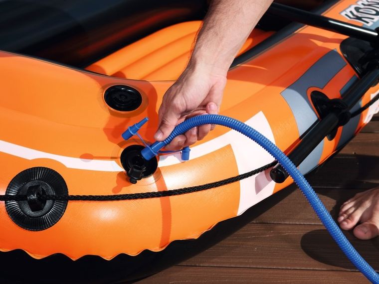 Bestway, Hydro Force, Komandor 2000, ponton, z wiosłami i pompką, 196-114 cm