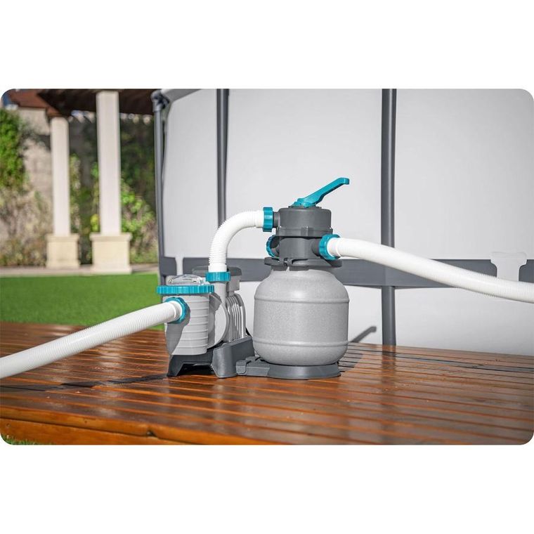 Bestway, pompa piaskowa, 6056 l/h + piasek, 25 kg, 58497