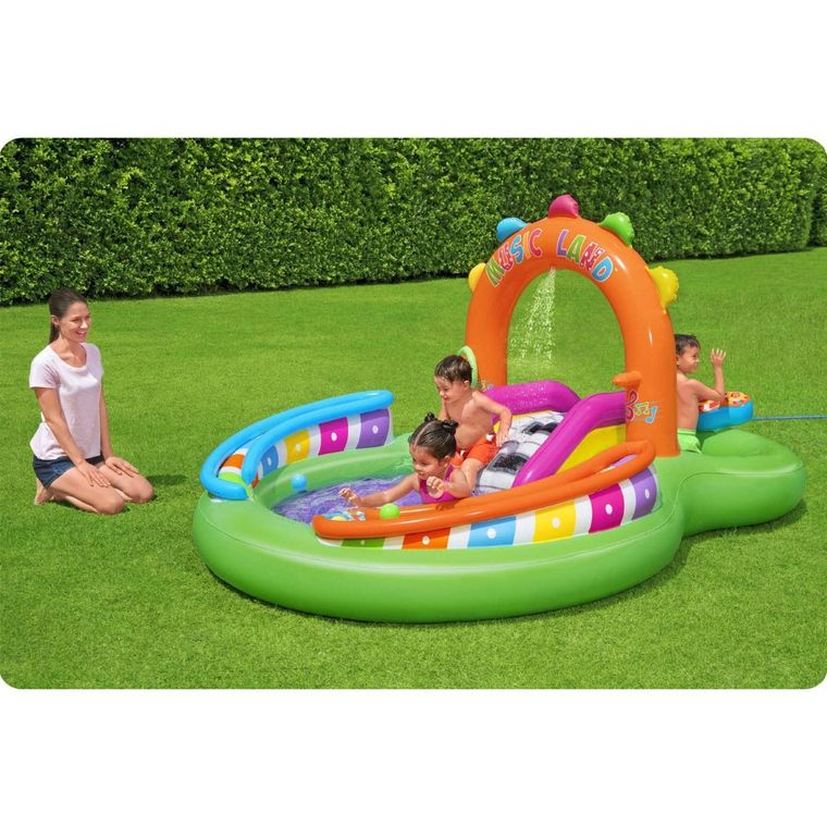 Bestway, Sing 'N splash, plac zabaw, dmuchany, 295-190-137 cm