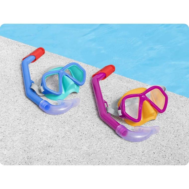 Bestway, zestaw do nurkowania, różowy