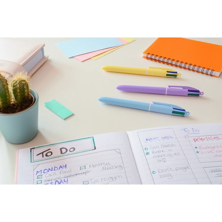 Bic, 4 Colours, Pastel, długopis, 1 szt.