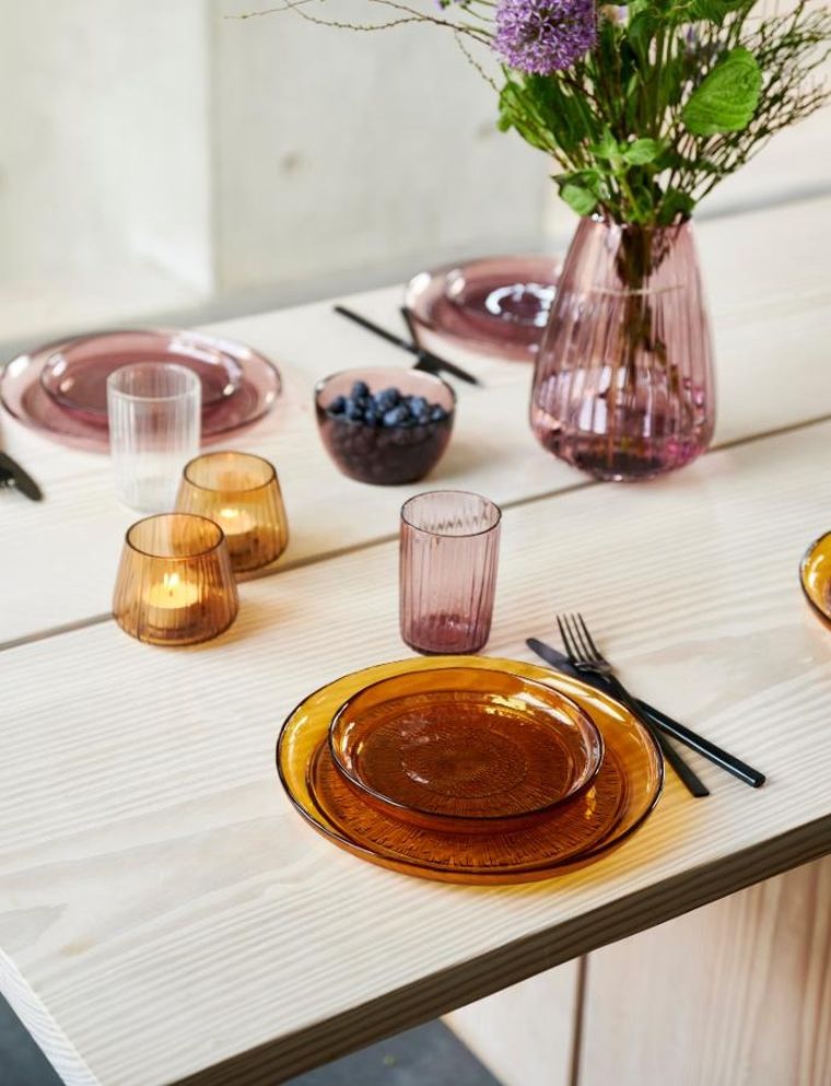 Bitz, Kusintha, talerz, amber, 18 cm