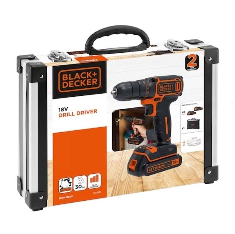 Black&Decker, wiertarko-wkrętarka, 18V, BDCDC18BAFC-QW