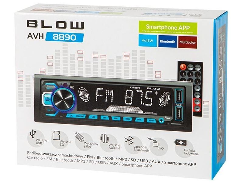 Blow, radio samochodowe, AVH-8890