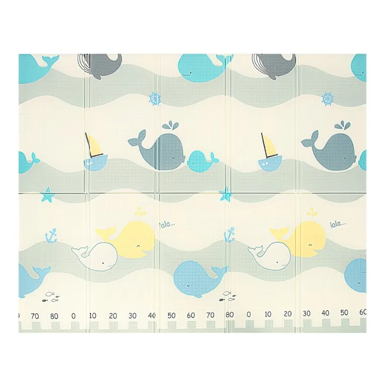 Bocioland, Wodne miasto, składana mata piankowa, szara, 150-180 cm