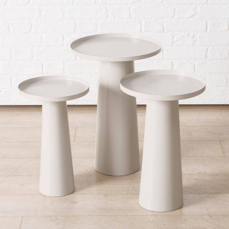 Boltze Home, Jacky, stoliki kawowe, okrągłe, 3 szt.