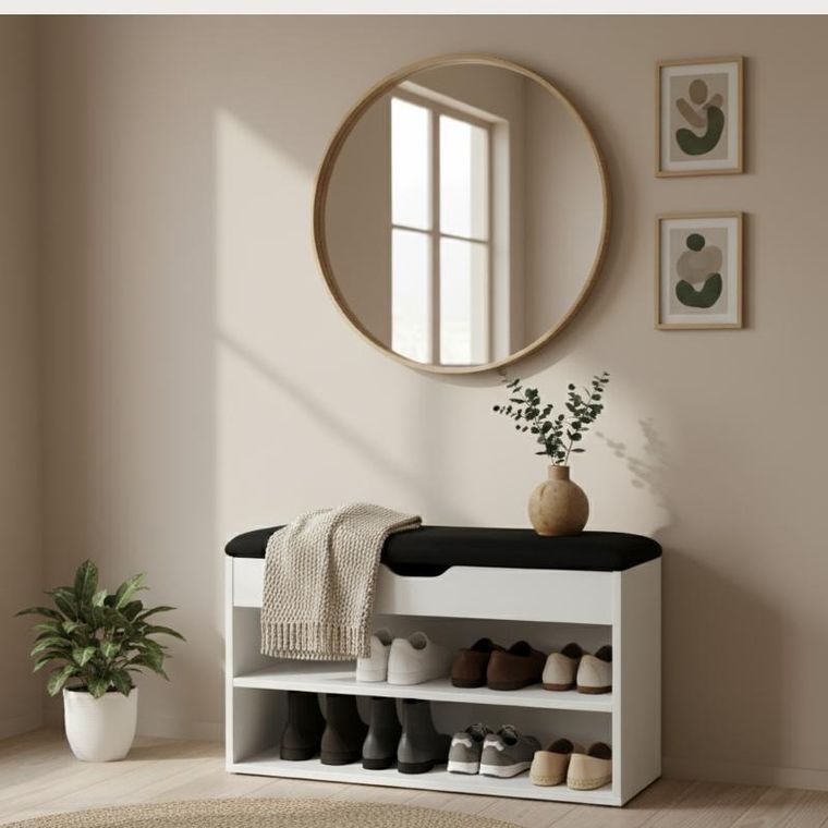 Boximo, Leva, szafka na buty z siedziskiem, 60-30-47 cm