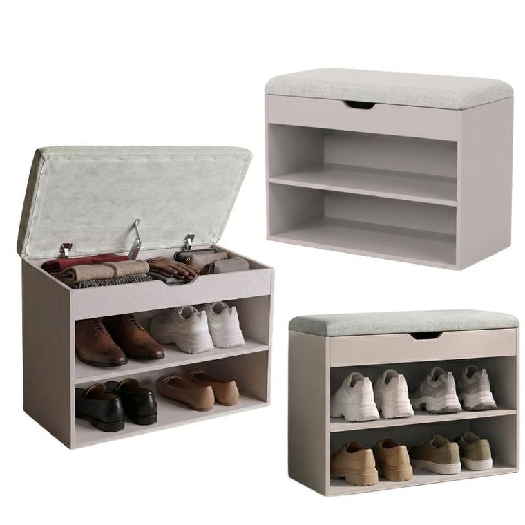 Boximo, Leva, szafka na buty z siedziskiem, 60-30-47 cm