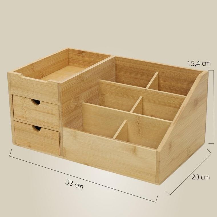 Boximo, Sola, bambusowy organizer z szaufladami