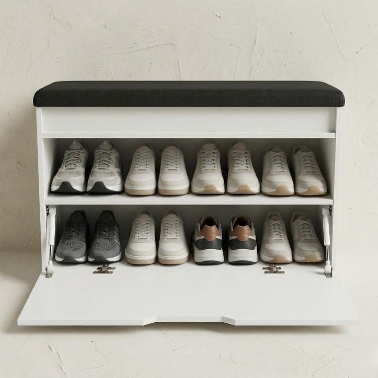 Boximo, Soto, szafka na buty z siedziskiem i schowkiem, 80-50-35 cm