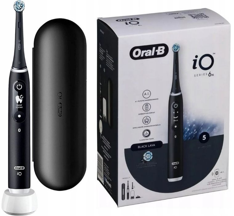 Braun, Oral-B, iO 6N, szczoteczka elektryczna, black lava