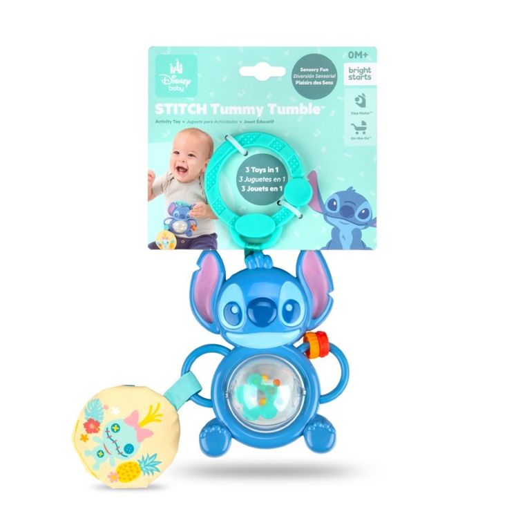 Bright Starts, Lilo i Stitch, Tummy Tumble, zawieszka z zabawką sensoryczną