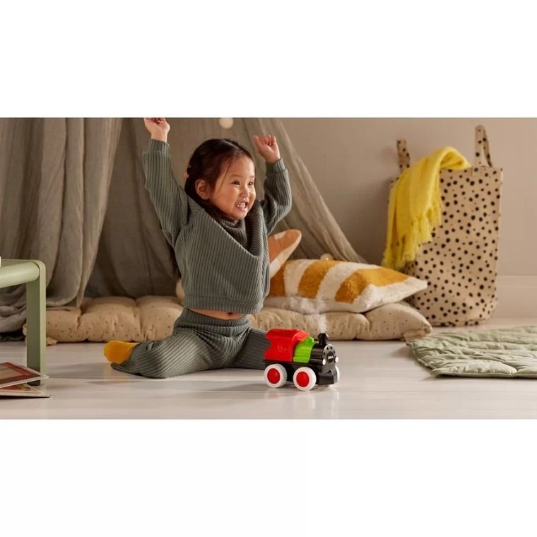 Brio World, Steam & Go Train, drewniana lokomotywa z parą