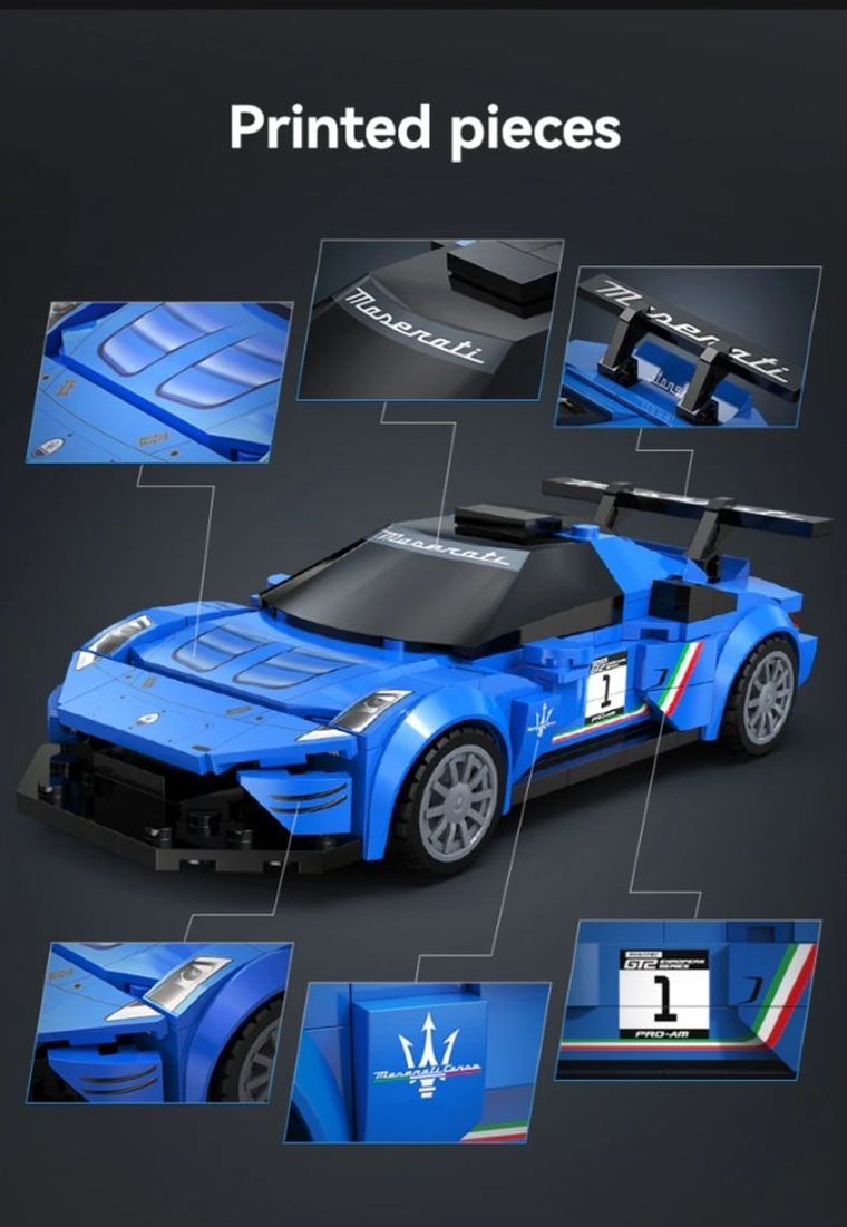 Cada, Maserati GT2, pojazd, klocki konstrukcyjne, 240 elementów