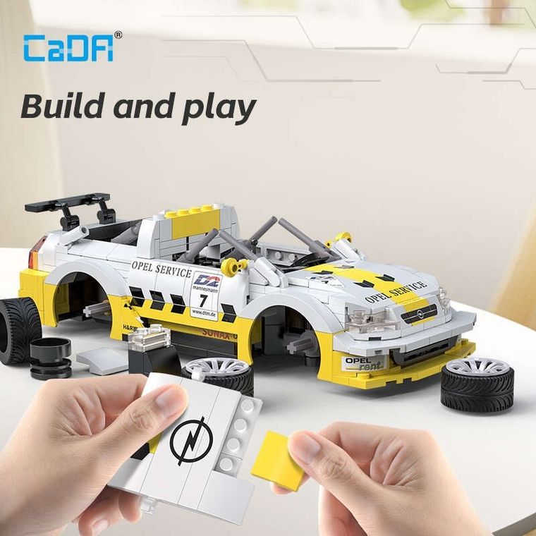 Cada, Opel Astra V8 Coupe, Dual Mode, pojazd zdalnie sterowany, biały, 1:20, 330 elementów