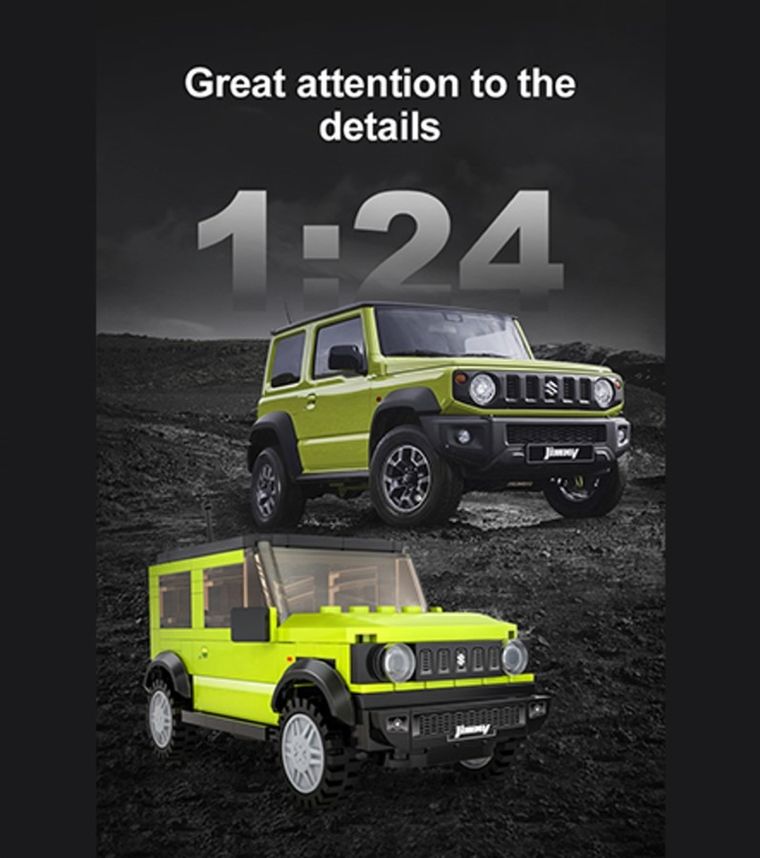 Cada, Suzuki Jimny, klocki konstrukcyjne, pojazd, 1:24, 192 elementy