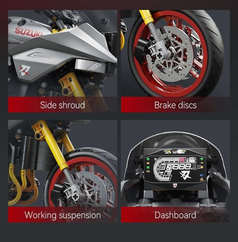 Cada, Suzuki Katana, motor, 1:6, 1104 elementy