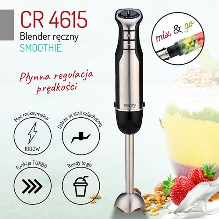 Camry, blender ręczny, smoothie