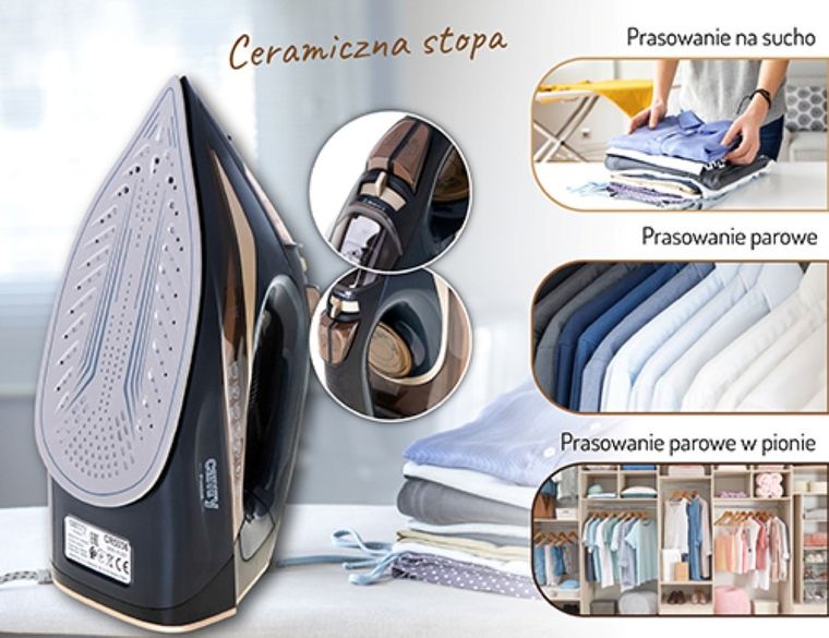 Camry, żelazko parowe, 3400W