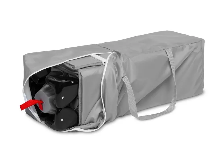 Caretero, Esti, łóżeczko turystyczne z funkcją dostawki, grey