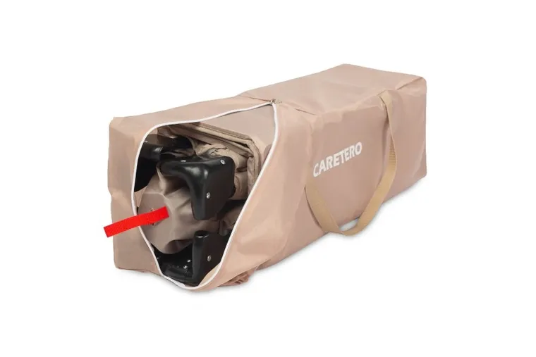 Caretero, Esti, łóżeczko turystyczne z opuszczanym bokiem, Brown