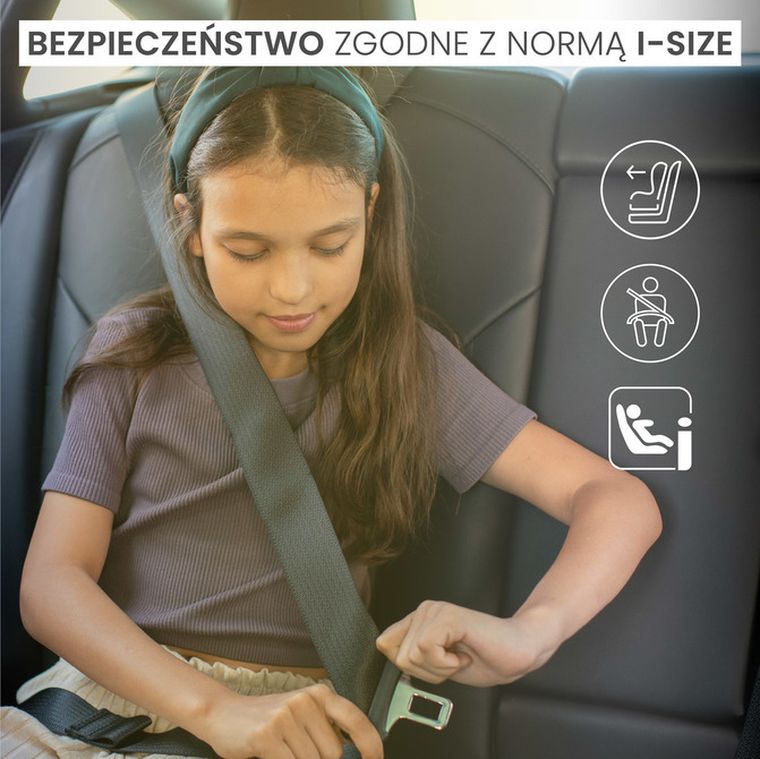 Caretero, Jaguar i-Size, fotelik samochodowy, black, 125-150 cm