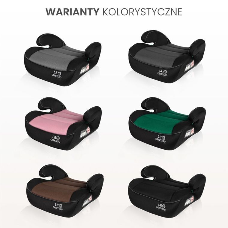 Caretero, Leo I-Size, podstawka samochodowa, Black, 125-150 cm