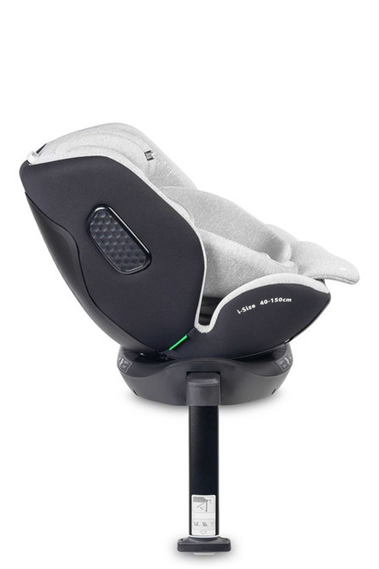 Caretero, Lumi, i-Size, fotelik samochodowy, light grey, 40-150 cm
