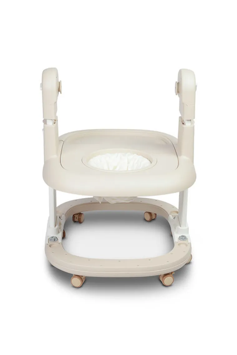 Caretero, Sitron 3w1, krzesełko do karmienia z funkcją huśtawki i chodzika, beige