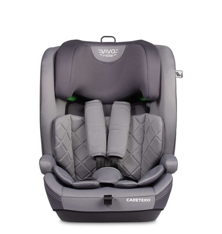 Caretero, Vivo i-Size, fotelik, grey, 76-150 cm