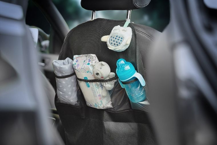 Caretero, zestaw ochronny 2w1, mata, organizer na fotel