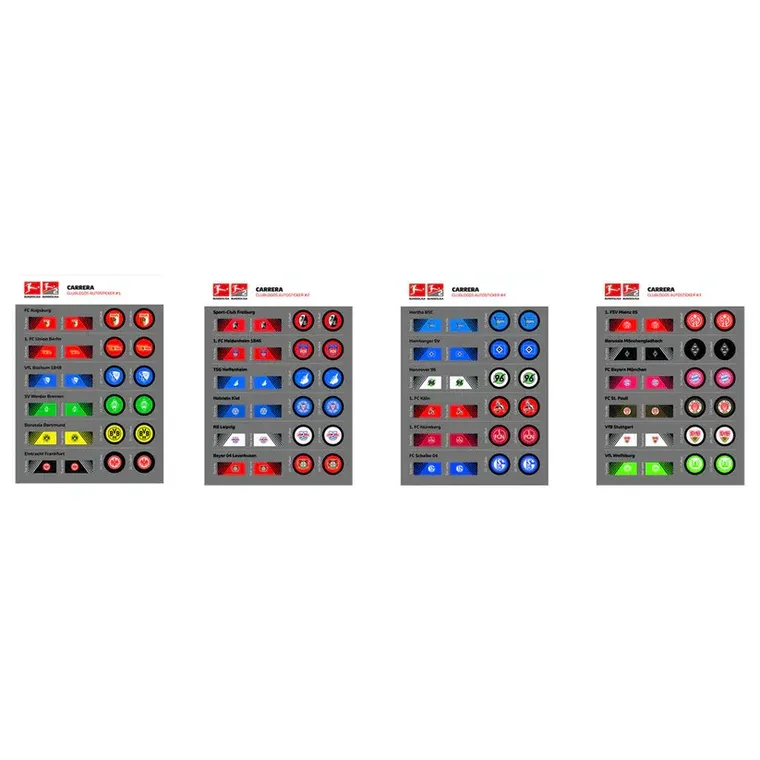Carrera, Bundesliga, zestaw do gry w piłkę za pomocą pojazdów zdalnie sterowanych, gra zręcznościowa, 1:43