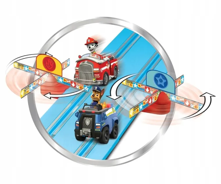 Carrera First, Psi Patrol, On the Track, tor wyścigowy z pojazdami, 2,4m