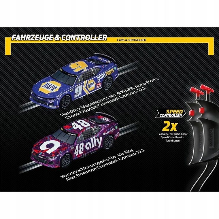 Carrera Go, Nascar, tor wyścigowy z pojazdami, 4,9m