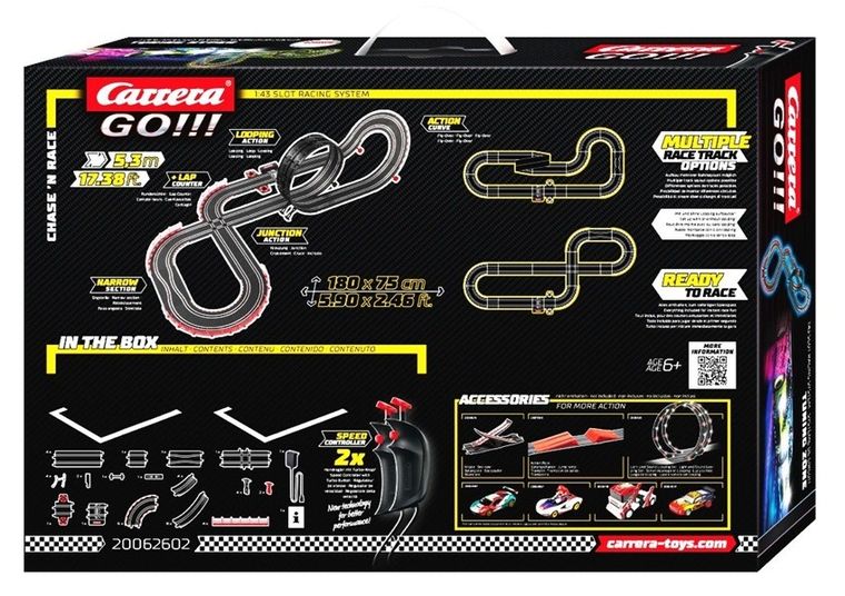 Carrera Go, Tuning Zone, tor wyścigowy z pojazdami, 5,3m