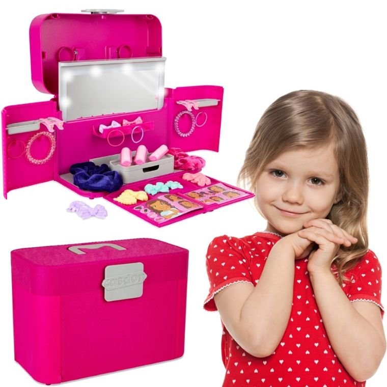 Casdon, kuferek toaletka z akcesoriami