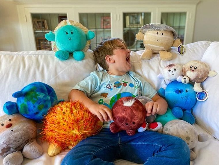 Celestial Buddies Planety, Pluszowa planeta, Uran, maskotka, 25 cm