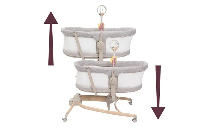 Chicco, Baby Hug Armonia, 4w1: łóżeczko, leżaczek i krzesełko do karmienia, scandinavian