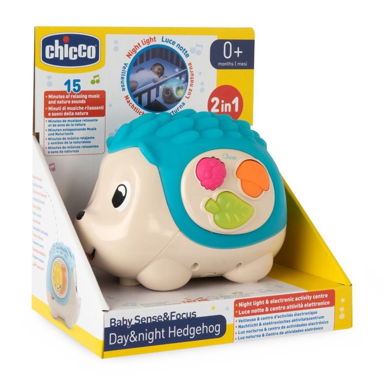 Chicco, Baby Sense & Focus, Jeżyk 2w1 dzień i noc, zabawka interaktywna z projektorem