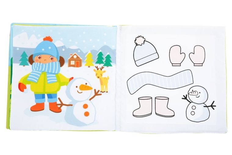 Chicco, Baby Senses, 4 pory roku, książeczka edukacyjna