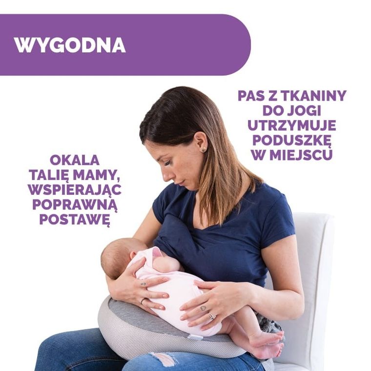 Chicco, Boppy Anywhere, poduszka do karmienia, Grey