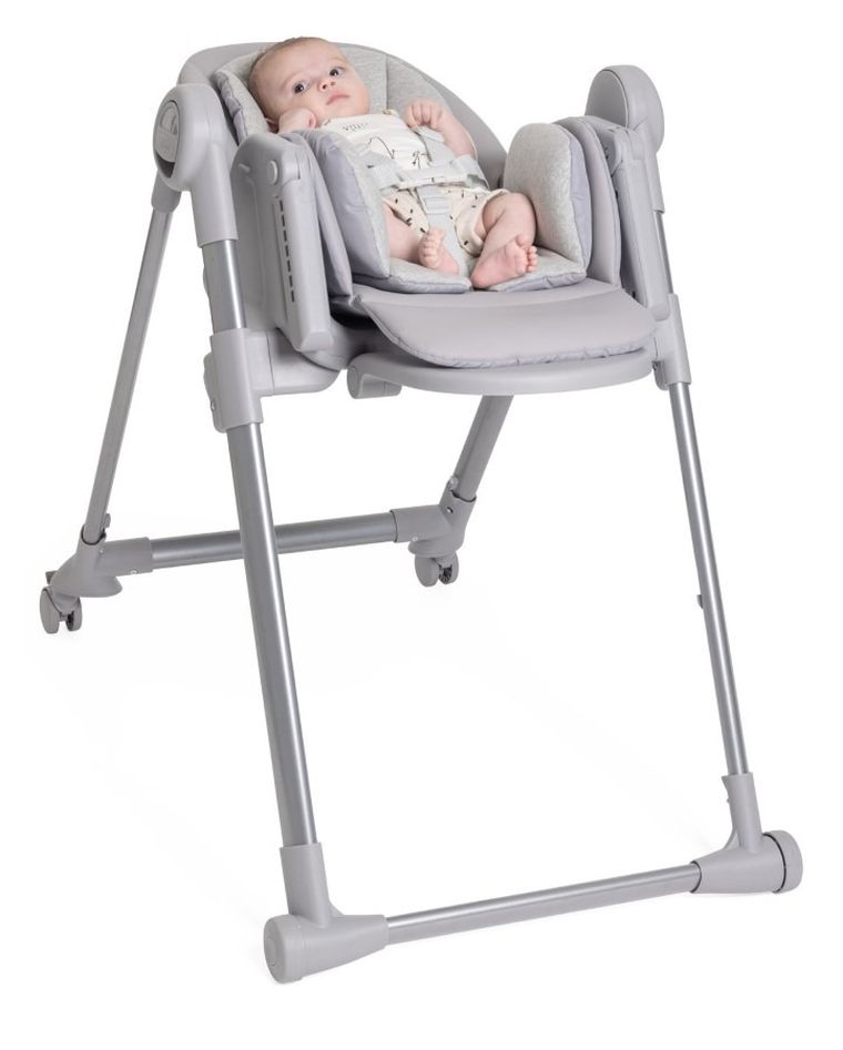Chicco, Polly, Armonia, krzesełko do karmienia, Steel