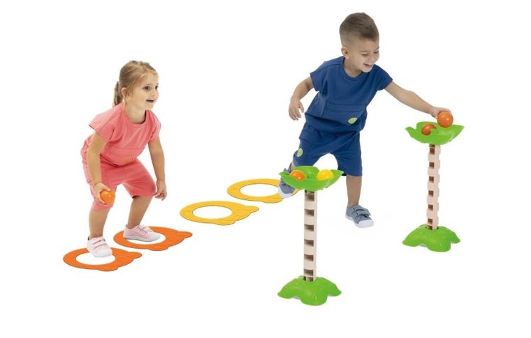 Chicco, zestaw gimnastyczny, 18 elementów