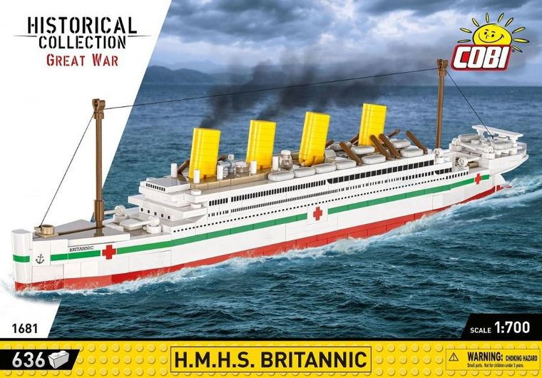 Cobi, Historical Collection, Great War, H.M.H.S. Britannic, klocki, 636 elementów