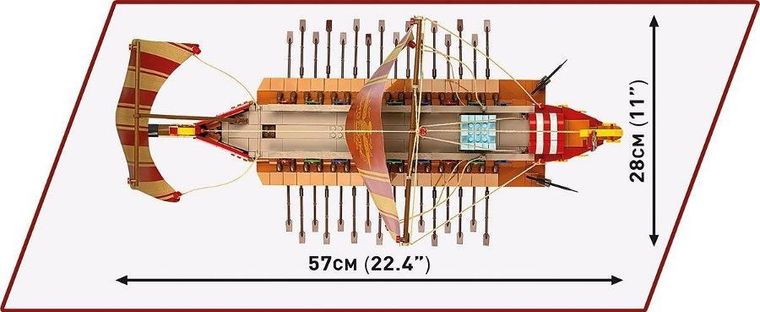 Cobi, Historical Collection Imperium Romanum, Okręt wojenny, klocki, 1810 elementów