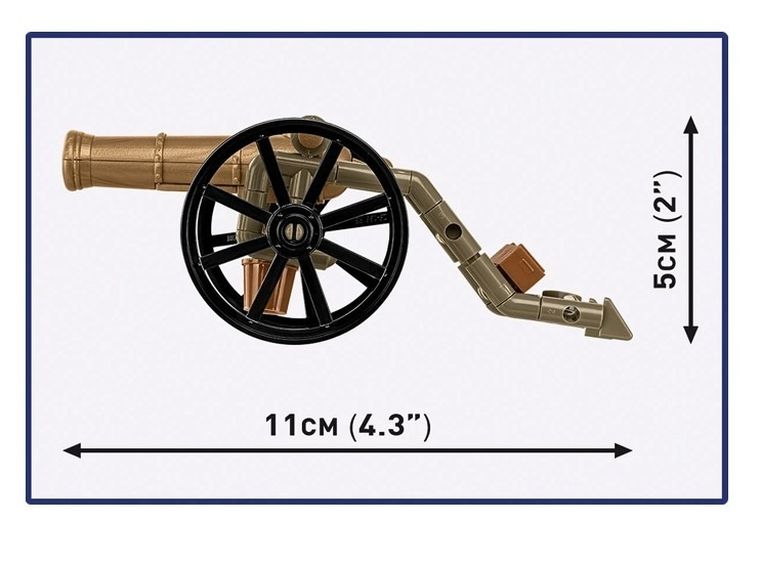 Cobi, Historical Collection, Napoleonic Wars, French Artilleryman & Cannon, klocki, 97 elementów