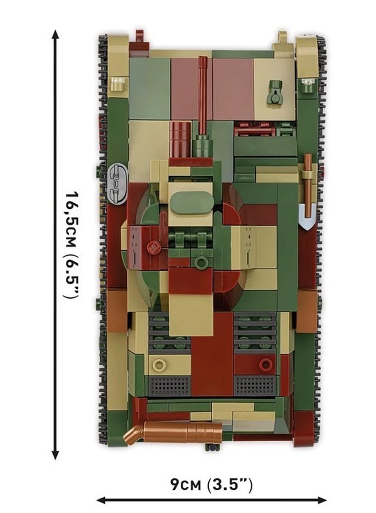Cobi, Historical Collection, WWII, Light tank 7TP, klocki, 1:28, 669 elementów